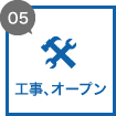 工事、オープン